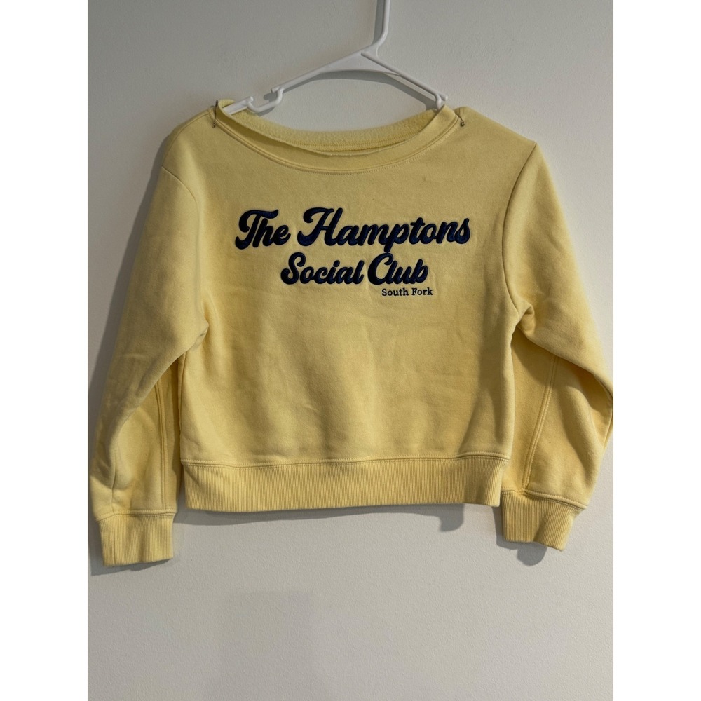Art Class The Hamptons Social Club Kids S 6/7 Yellow‎ Lounge Graphic Sweatshirt